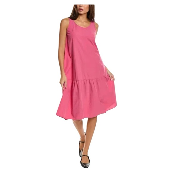 NWOT Eileen Fisher Sleeveless Organic Cotton Shift Dress - Picture 1 of 6